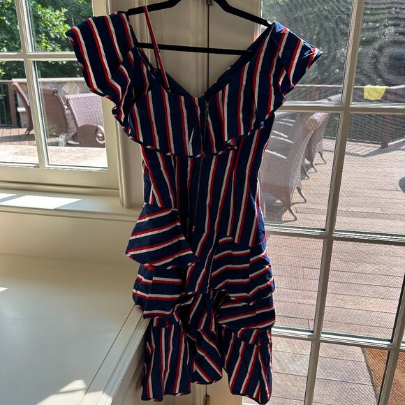 Alice + Olivia Collegiate Striped Dress - Picture 7 of 7